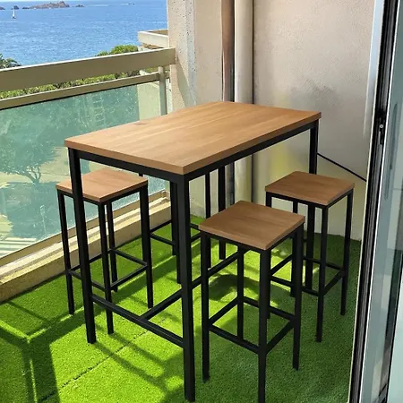 شقة Bleu Azur -Vue Mer 6E Etage - Triangle D'Or Saint-Raphaël